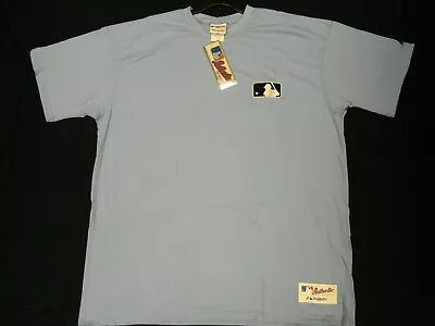 Authentic MLB Umpire On-Field Light Blue Embroidered TShirt RARE! 3XL • $50