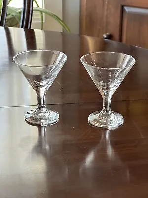 Set Of 2 Libbey Martini Glasses Liquor Cordial Cocktail Dessert Vintage • $10