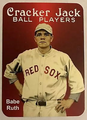  Babe Ruth Vintage Style Cracker Jack Boston Red Sox  ACEO Die-cut Rp Card  • $4.95