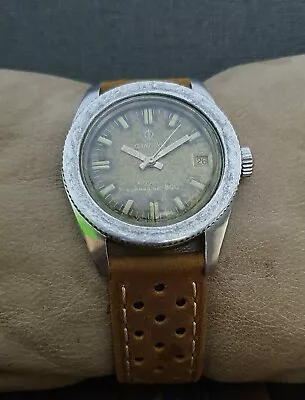 RARE! CANDINO SUBMARINE 800ft DIVER AUTOMATIC VINTAGE 70's RARE 25J SWISS WATCH. • $350