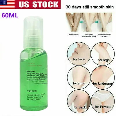 $6.98 • Buy 100% Natural Permanent Hair Removal Spray Stop Hair Growth Inhibitor SU