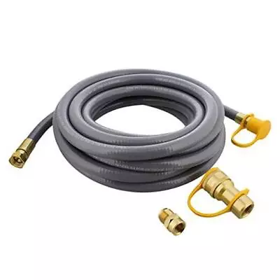  Natural Gas Grill Hose 24ft - Flexible Gas Line Quick Connect Gas Hose 3/8in  • $66.81