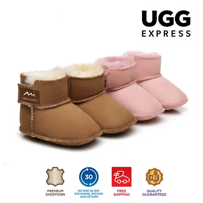 TARRAMARRA® Baby Booties Australian Sheepskin Wool Infant Toddlers Walking Boots • $27