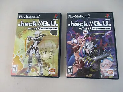 2 PS2 Games Hack G.U. Remimisce Vol.2 & Hack G.U. Redemption Vol. 3 Cleaned • $49.99