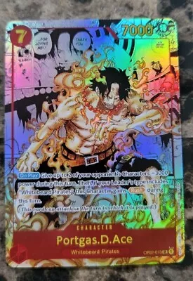 🔥 PROXY HIGH QUALITY English Portgas.D.Ace Manga Rare - One Piece Card 🔥 • $19.85
