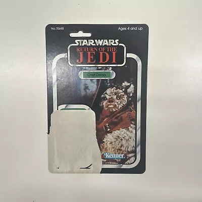 Star Wars Vintage CHIEF CHIRPA Ewok Figure ROTJ 1983 Kenner 65 Card Back • $20