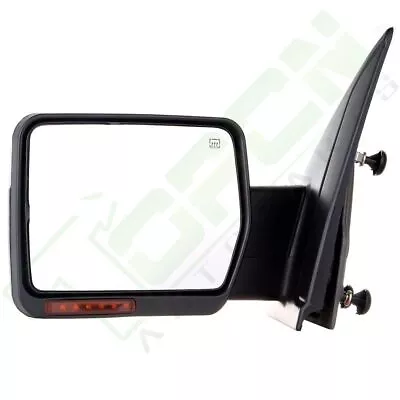 Power Heated Signal Puddle Lamp Side Mirror For Ford F150 Driver Chrome LH Side • $62.99