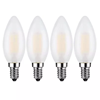 E14 LED Candelabra Bulb 40W Equivalent 4W Dimmable LED Candle Light Bulbs 3000K • $23.37