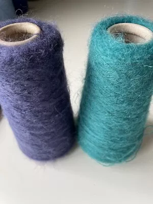 Yeoman ELSA 3PLY KID MOHAIR ACRYLIC NYLON Yarn Cone Bundle • £15