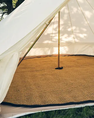 BELL TENT COIR MATTING- 4M And 5M Bell Tents Glamping Camping Outdoor Carpet  • £235