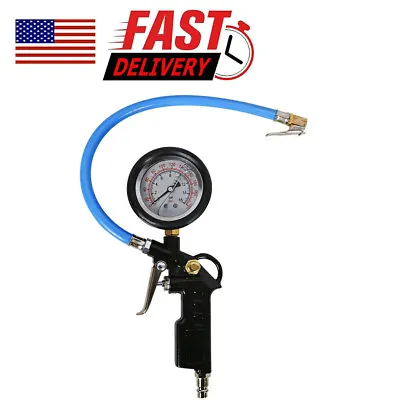 $12.99 • Buy High Precision ATI Analog Tire Inflator With OIL-Filled Pressure Gauge 230Psi US