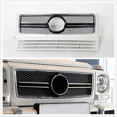 White Grill Upper Grille For G Class W463 G63 G550 G500 G350 AMG Look  AA • $189.60