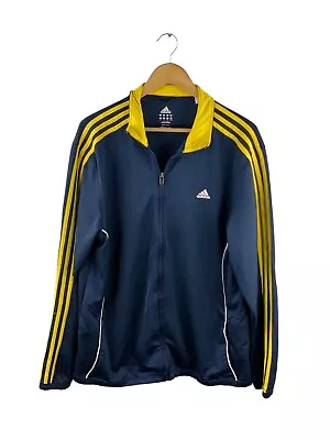 $27.97 • Buy VINTAGE Adidas Full Zip Logo Jacket Mens Size XL Blue Long Sleeve Pockets Logo