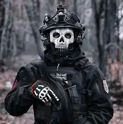 Military Tactical Balaclava Mask With Ghost Ghost Skull From The - Call Of Duty. • $100