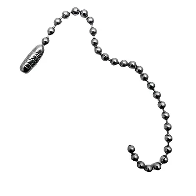 £0.99 • Buy Stainless Steel Ball Chains Bead For Dog Tags Necklaces 304 Grade 4  Length