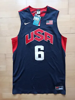 £220.95 • Buy NEW Nike LeBron James Dream Team USA 2012 AUTHENTIC Jersey Olympics Jersey M