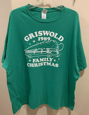 Griswold 1989 National Lampoons Christmas Vacation Shirt Gildan Green Size 2XL • $8