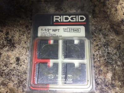 $30 • Buy Ridgid 37845 1-1/2  Npt 12r Pipe Threading Dies Or 11r 111r 30-a 31-a 00-r New