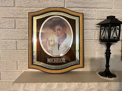 Vintage 1983 Michelob Beer Girl With Mug Sign • $84.95