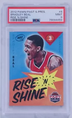 2012 Panini Past & Present Bradley Beal Rookie RC Rise ‘N Shine #8 PSA 9 Mint  • $12.99