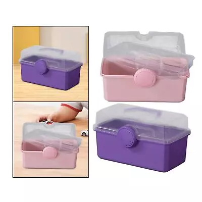 Portable Storage Box Craft Box Multi-purpose Organizer Box For Handmade • £7.92