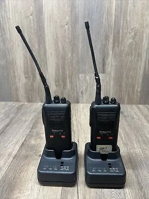 LOT OF 2 MOTOROLA RADIUS SP50 10CH 4W UHF 450-470MHz RADIOS W/ TWO CHARGERS • $69.99