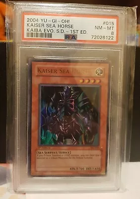 Kaiser Sea Horse - SKE-015 - PSA 8 NM-MT - Ultra Rare 1st Edition Yugioh WK3 • $29.99