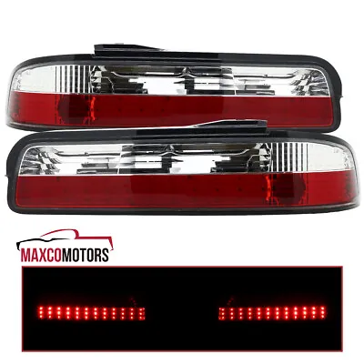 Red/Clear Tail Lights Fits 1989-1994 240SX S13 Coupe LED Brake Signal Lamp 89-94 • $162.44
