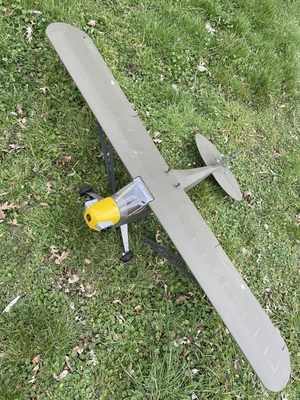 £60 • Buy Piper Cub 73” Span RC Remote Control Nitro Model Aeroplane Aircraft Used