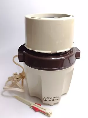 La Machine Food Processor Model 354 Moulinex 580 Watt Vintage 70s Tested Working • $49.99