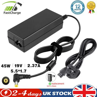 For Acer Aspire One Laptop Power Supply AC Adapter Charger Cord 19V 2.37A 45W • £10.49