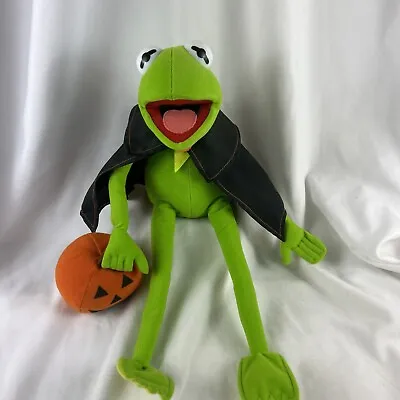 Nanco KERMIT THE FROG PLUSH 16” Halloween Dracula Pumpkin Cape Posable Vampire • $30