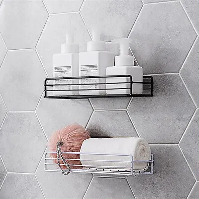 £4.49 • Buy Self-Adhesive Stainless Bathroom Shelf Holder Stick On Wall Shower Storage