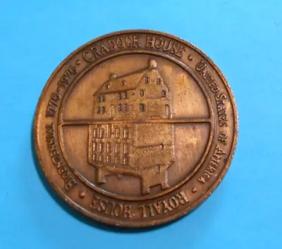 Cradock House Collectors Token Medford MA USA Coin Peter Tufts House Medallion • £7.60