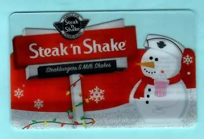 STEAK 'N SHAKE Snowman 2012 Gift Card ( $0 ) • $2.50