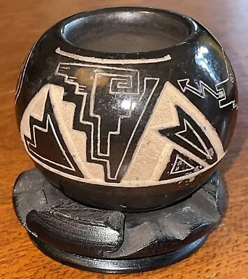 Andrew And Judy Harvier “NaNa Ka” Santa Clara Pueblo Miniature Pottery Bowl • $130