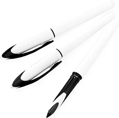 £4.99 • Buy UniBall Air Rollerball Pen 0.5mm Micro Tip Fine Nib Black Ink Fountain Effect X3
