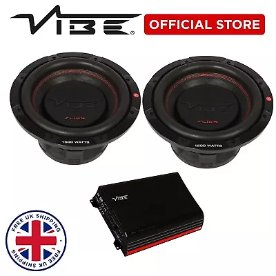 £379 • Buy VIBE 10 Inch 3000W BASS PACK 1500W Max Car Audio Bass Subwoofer With Amplifier