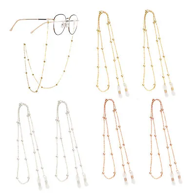 6pcs/set For Men Women Beaded Eyeglasses Non Slip Sunglasses Long Glasses Chain • £5.21