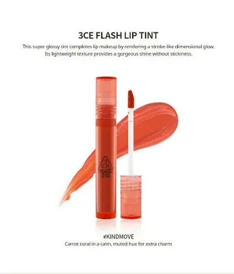 Stylenanda 3CE Flash Lip Tint - Kindmove 3 Concept Eyes Korea Cosmetic US Seller • $17.99