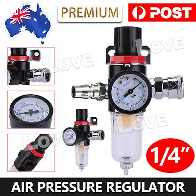 Air Pressure Regulator Compressor Moisture Trap Filter Oil Water Separator 1/4  • $12.95