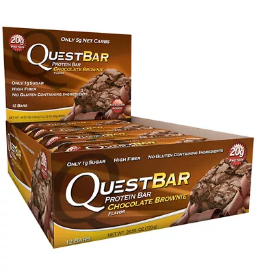 Quest Bar Chocolate Brownie 60g X 12 • $68.95