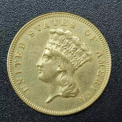 1874 US Gold $3 Dollar Indian Princess Head • $1345.99