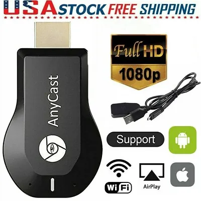 4K HDMI WiFi Anycast Miracast HD TV Wireless Display Dongle Adapter DLNA Airplay • $10.99