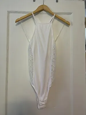 Victorias Secret White Lace Bodysuit • $9