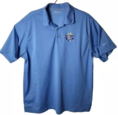 Nike Golf Men XL Dri-Fit MLB 2012 All Star-Star Game Patch Blue Polo Shirt • $38.35