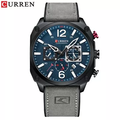 £21.09 • Buy New CURREN Mens Date Waterproof Multi-function Analog Quartz Sports Wrist Watch