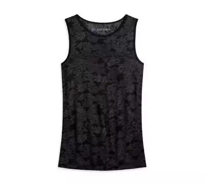 Harley-Davidson® Women's Tank Top Nearly Seamless Floral Jacquard 96358-20VW • $19.99