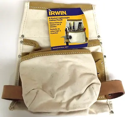 Irwin 4031038 8 Pocket Lightweight Cotton Pouch • $4.50