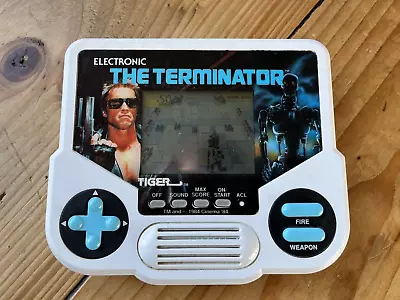 1988 Tiger Electronics Handheld The Terminator Arnold Schwarzenegger Lcd Game • £40